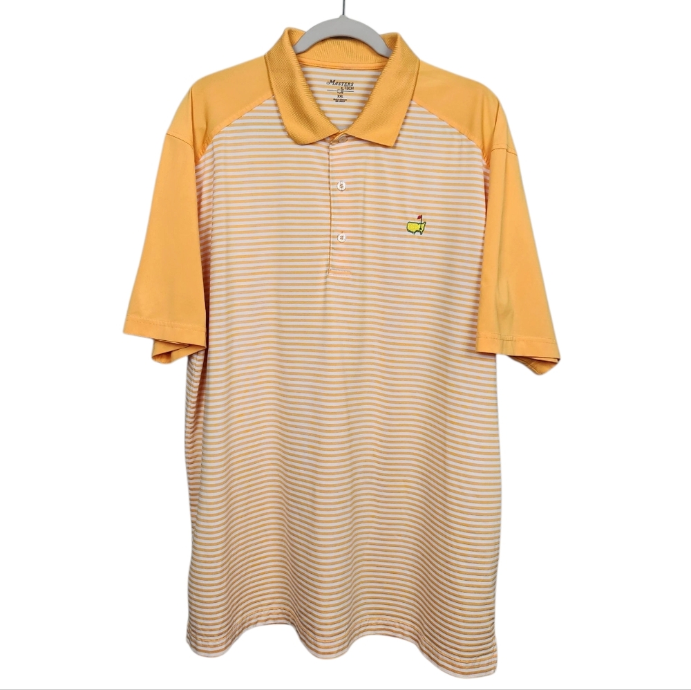 Masters Polo with Yellow and White Stripes